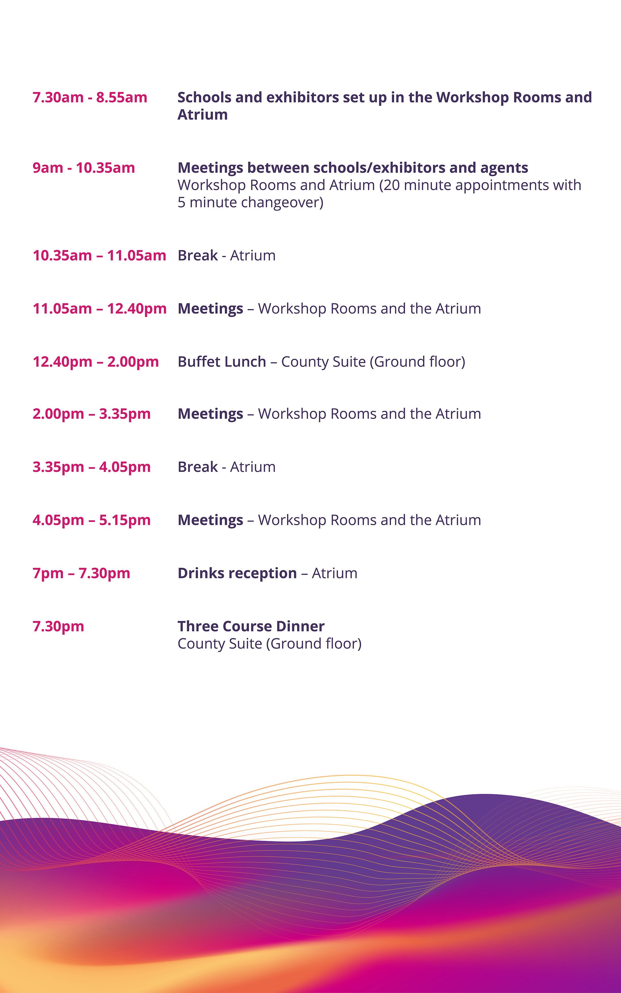 Friday Itinerary March 2025 web